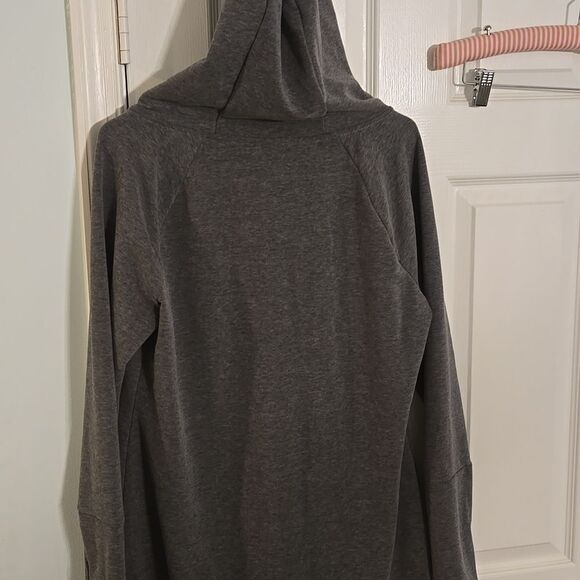 Women's Gray Hooded Jacket - Picture 10 of 10